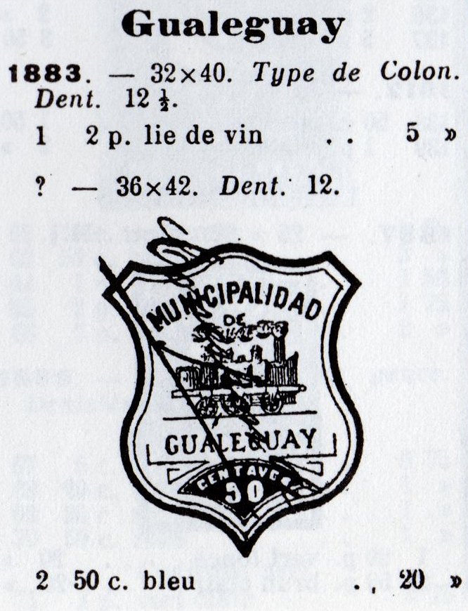 Argentina Diamante (Entre-Rios Province) steam train Revenue Stamps